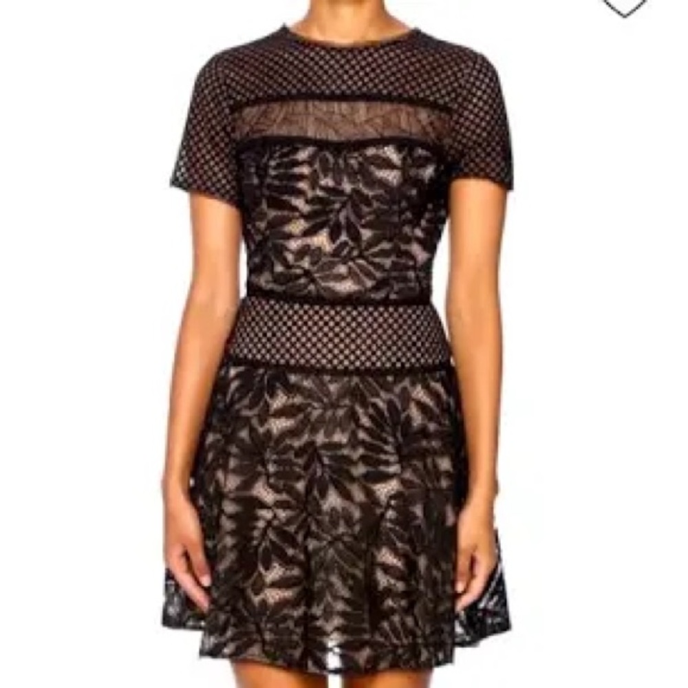 NWT BCBG Black lace Dress